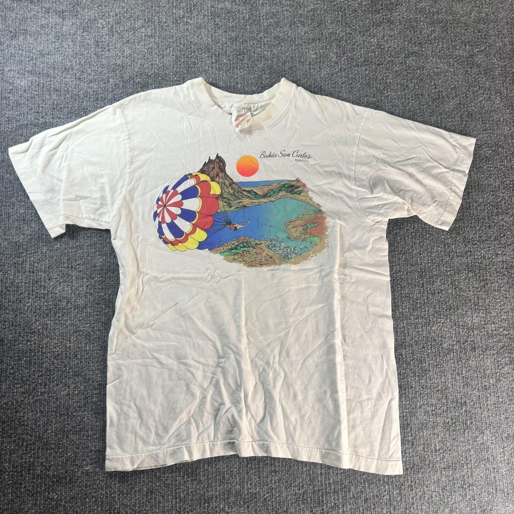 Costa Magica Shirt Mens Large White Bahia San Carlos Graphic Tee Beach Mexico
